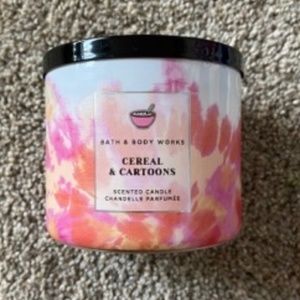 Bath and Body Works "Cereal and Cartoons" 3 Wick Candle